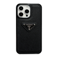 Leather Black iPhone Case